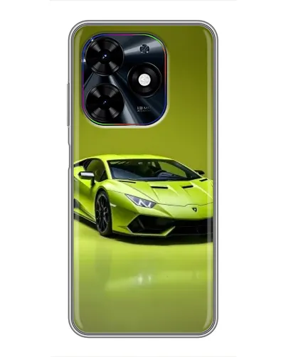 Чохол для TECNO Spark Go 2024 (BG6) з картинкою «Салатовий Lamborghini Huracan»