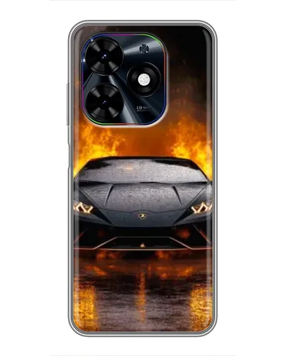 Чохол для TECNO Spark Go 2024 (BG6) з картинкою «Lamborghini у вогні»
