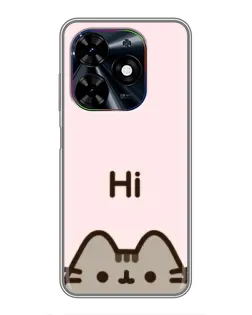 Чохол для TECNO Spark Go 2024 (BG6) з картинкою «Пушин каже Hi»