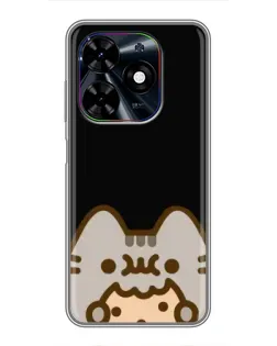 Чохол для TECNO Spark Go 2024 (BG6) з картинкою «Пушин на чорному»