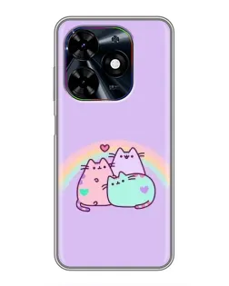 Чохол для TECNO Spark Go 2024 (BG6) з картинкою «Веселкові Пушини»