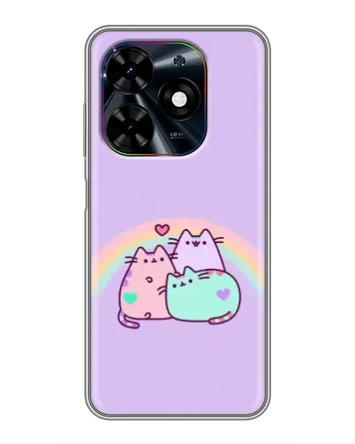 Чохол для TECNO Spark Go 2024 (BG6) з картинкою «Веселкові Пушини»
