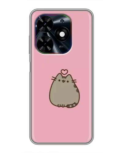 Чохол для TECNO Spark Go 2024 (BG6) з картинкою «Pusheen серце»