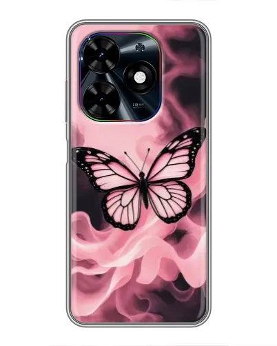 Чехол для TECNO Spark Go 2024 (BG6) с картинкой «Бабочка в дыму»