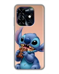 Чохол для TECNO Spark Go 2024 (BG6) з картинкою «Стіч їсть шоколад»