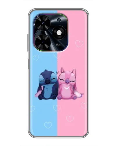 Чохол для TECNO Spark Go 2024 (BG6) з картинкою «Stitch та Angel Love» Чохол для TECNO Spark Go 2024 (BG6) з картинкою «Stitch та Angel Love»