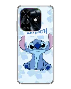 Чохол для TECNO Spark Go 2024 (BG6) з картинкою «Stitch серед квітів»