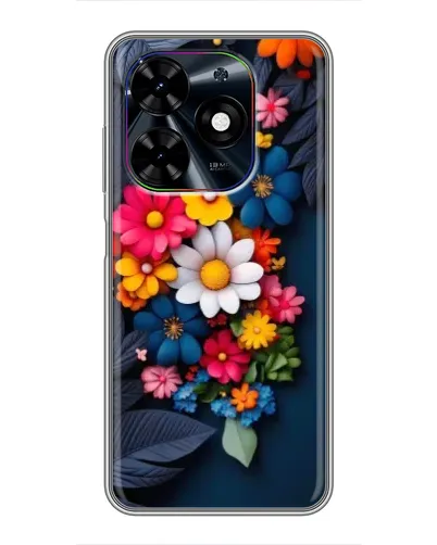 Чехол для TECNO Spark Go 2024 (BG6) с картинкой «Цветочная феерия»