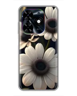 Чохол для TECNO Spark Go 2024 (BG6) з картинкою «Білі маргаритки макро»