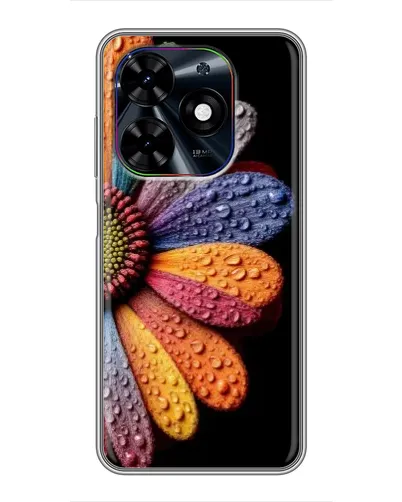 Чехол для TECNO Spark Go 2024 (BG6) с картинкой «Радужный цветок»