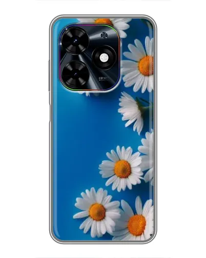 Чехол для TECNO Spark Go 2024 (BG6) с картинкой «Белоснежные маргаритки»