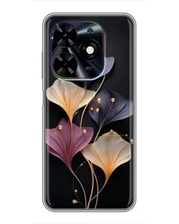 Чохол для TECNO Spark Go 2024 (BG6) з картинкою «Лілові квіти грації»