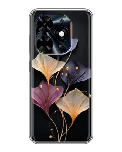 Чехол для TECNO Spark Go 2024 (BG6) с картинкой «Лиловые цветы грации»