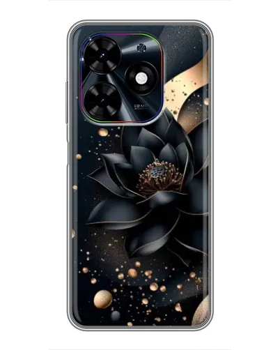 Чехол для TECNO Spark Go 2024 (BG6) с картинкой «Черный лотос»
