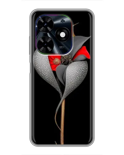 Чехол для TECNO Spark Go 2024 (BG6) с картинкой «Серебряный фантазийный цветок» Чехол для TECNO Spark Go 2024 (BG6) с картинкой «Серебряный фантазийный цветок»