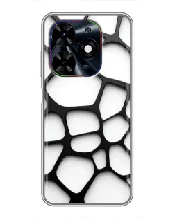 Чохол для TECNO Spark Go 2024 (BG6) з картинкою «Біла об'ємна сітка» Чохол для TECNO Spark Go 2024 (BG6) з картинкою «Біла об'ємна сітка»