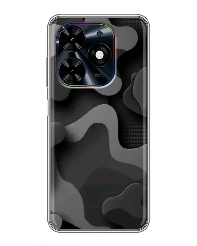 Чохол для TECNO Spark Go 2024 (BG6) з картинкою «Темний абстрактний камуфляж»