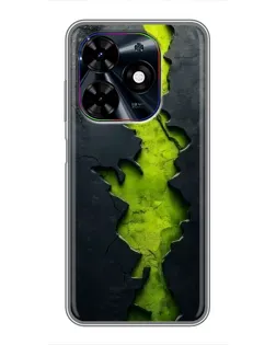 Чохол для TECNO Spark Go 2024 (BG6) з картинкою «Салатовий розлом скелі»