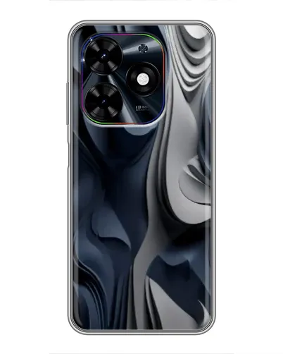 Чохол для TECNO Spark Go 2024 (BG6) з картинкою «Об'ємні сині складки»