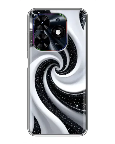 Чохол для TECNO Spark Go 2024 (BG6) з картинкою «Чорно-біла спіраль»