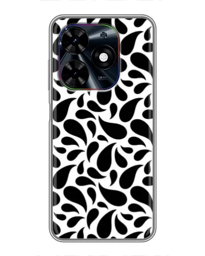 Чохол для TECNO Spark Go 2024 (BG6) з картинкою «Контрастні чорні краплі»