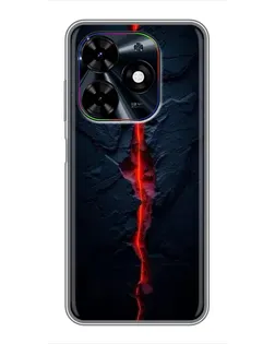 Чохол для TECNO Spark Go 2024 (BG6) з картинкою «Червона лавова тріщина»