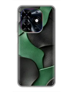 Чохол для TECNO Spark Go 2024 (BG6) з картинкою «Зелені шкіряні хвилі»
