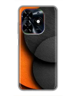 Чохол для TECNO Spark Go 2024 (BG6) з картинкою «Геометрія помаранчевих кіл»