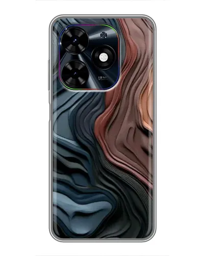 Чохол для TECNO Spark Go 2024 (BG6) з картинкою «Кольорові хвилі каньйону»