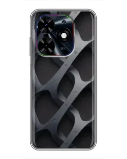 Чохол для TECNO Spark Go 2024 (BG6) з картинкою «Об'ємне сіре плетіння»