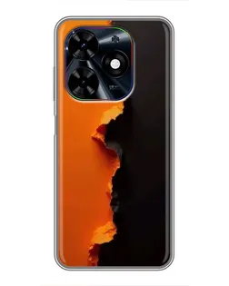 Чохол для TECNO Spark Go 2024 (BG6) з картинкою «Помаранчевий розлом»