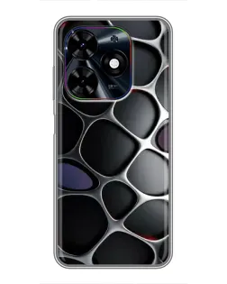 Чохол для TECNO Spark Go 2024 (BG6) з картинкою «Об'ємна темна решітка»
