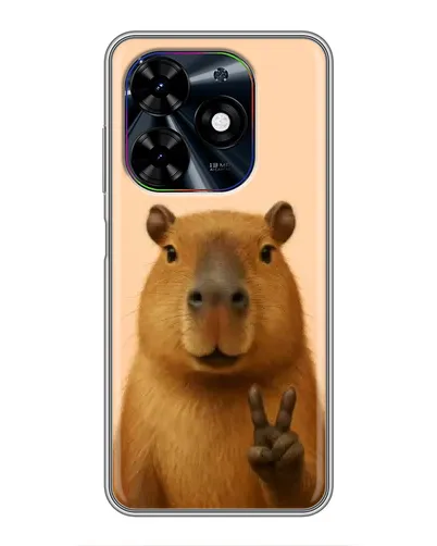 Чехол для TECNO Spark Go 2024 (BG6) с картинкой «Капибара виктория»