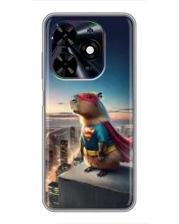 Чехол для TECNO Spark Go 2024 (BG6) с картинкой «Капи-мен супергерой» Чехол для TECNO Spark Go 2024 (BG6) с картинкой «Капи-мен супергерой»