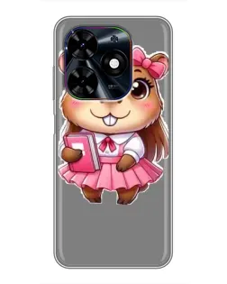 Чехол для TECNO Spark Go 2024 (BG6) с картинкой «Девочка капибара» Чехол для TECNO Spark Go 2024 (BG6) с картинкой «Девочка капибара»