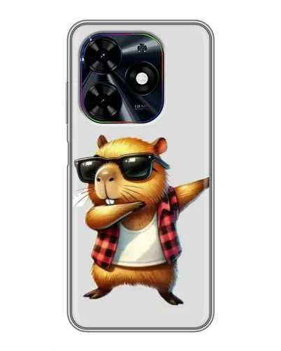Чехол для TECNO Spark Go 2024 (BG6) с картинкой «Капибара рэпер даб»