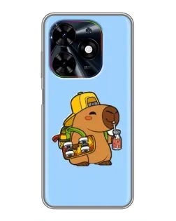 Чехол для TECNO Spark Go 2024 (BG6) с картинкой «Капибара на скейте» Чехол для TECNO Spark Go 2024 (BG6) с картинкой «Капибара на скейте»