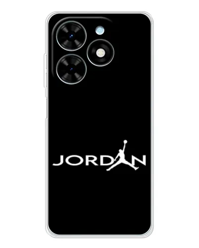 Чехол для TECNO Spark Go 2025 с картинкой «Jordan White Logo»