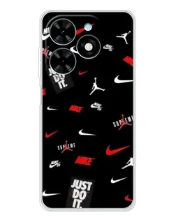 Чехол для TECNO Spark Go 2025 с картинкой «Nike Mix Pattern»