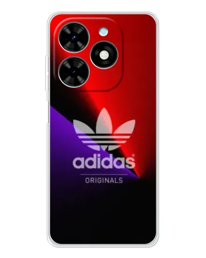 Чехол для TECNO Spark Go 2025 с картинкой «Adidas Red Neon» Чехол для TECNO Spark Go 2025 с картинкой «Adidas Red Neon»