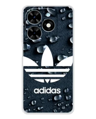 Чехол для TECNO Spark Go 2025 с картинкой «Adidas Trefoil Blue» Чехол для TECNO Spark Go 2025 с картинкой «Adidas Trefoil Blue»