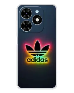 Чехол для TECNO Spark Go 2025 с картинкой «Неоновый Adidas»