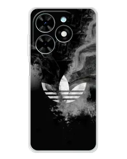 Чехол для TECNO Spark Go 2025 с картинкой «Абстрактный дым Adidas»