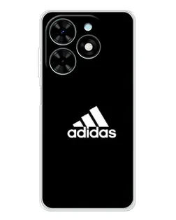 Чехол для TECNO Spark Go 2025 с картинкой «Черная классика Adidas»