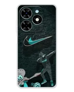 Чехол для TECNO Spark Go 2025 с картинкой «Спортивный арт Nike» Чехол для TECNO Spark Go 2025 с картинкой «Спортивный арт Nike»