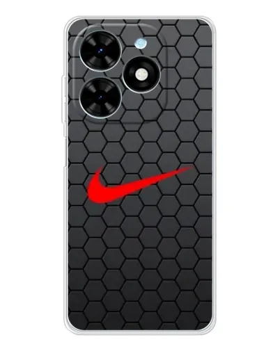 Чехол для TECNO Spark Go 2025 с картинкой «Nike — карбоновая сетка»