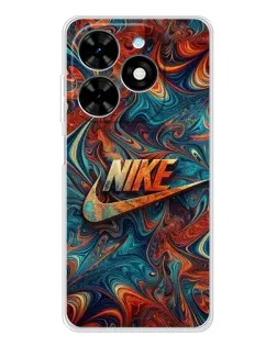 Чехол для TECNO Spark Go 2025 с картинкой «Nike в абстракции»
