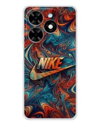Чехол для TECNO Spark Go 2025 с картинкой «Nike в абстракции»