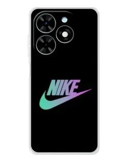 Чехол для TECNO Spark Go 2025 с картинкой «Nike — городская ночь»