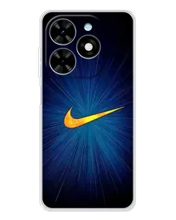 Чехол для TECNO Spark Go 2025 с картинкой «Синий пульс Nike»